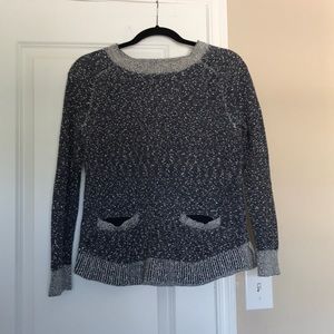 Marled Front-Pocket Pullover